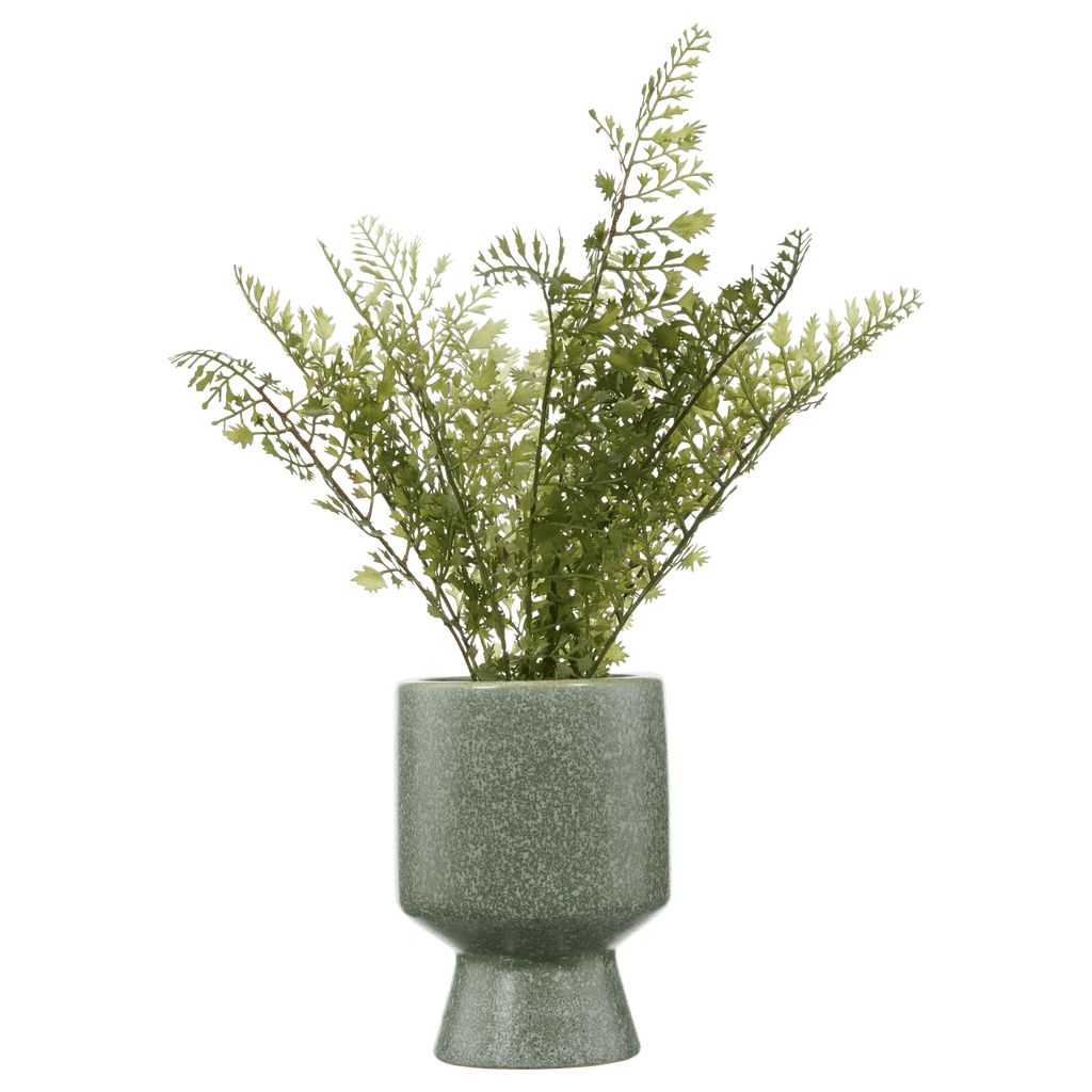 Artificial Fern in Ceramic Pot
