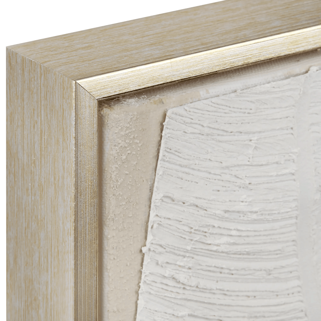 3D Leaves Framed Oil Painting