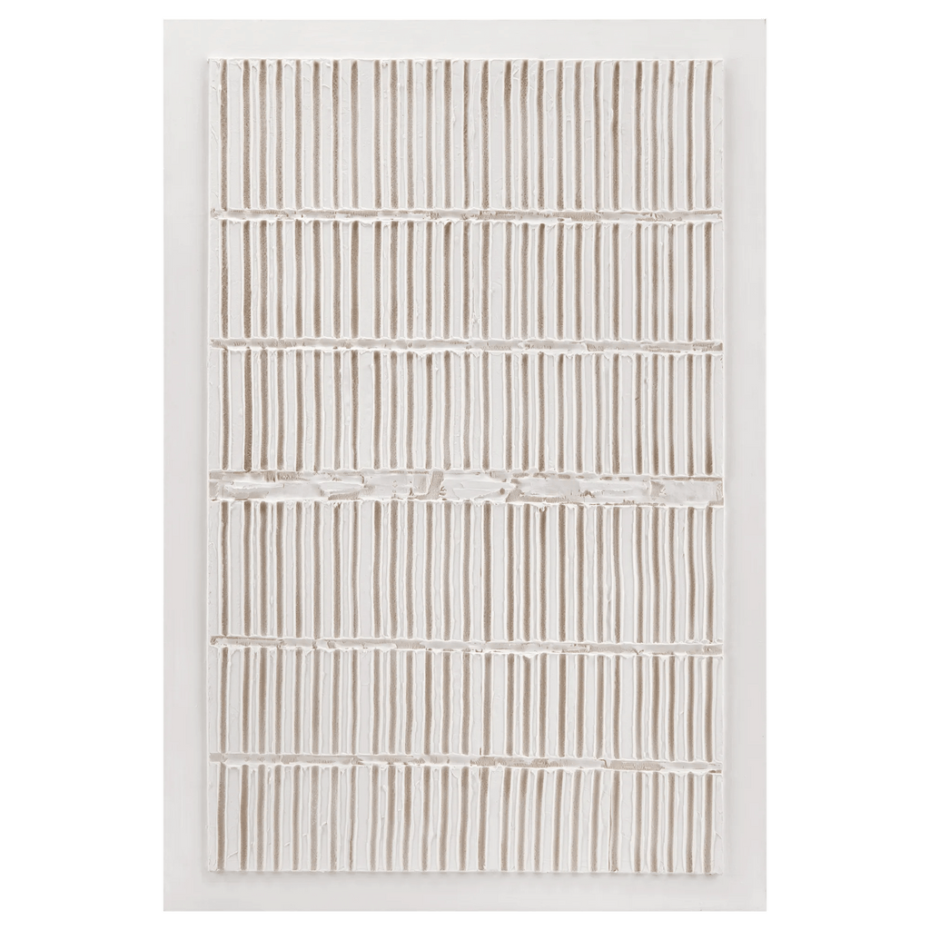 White Textured Abstract Canvas