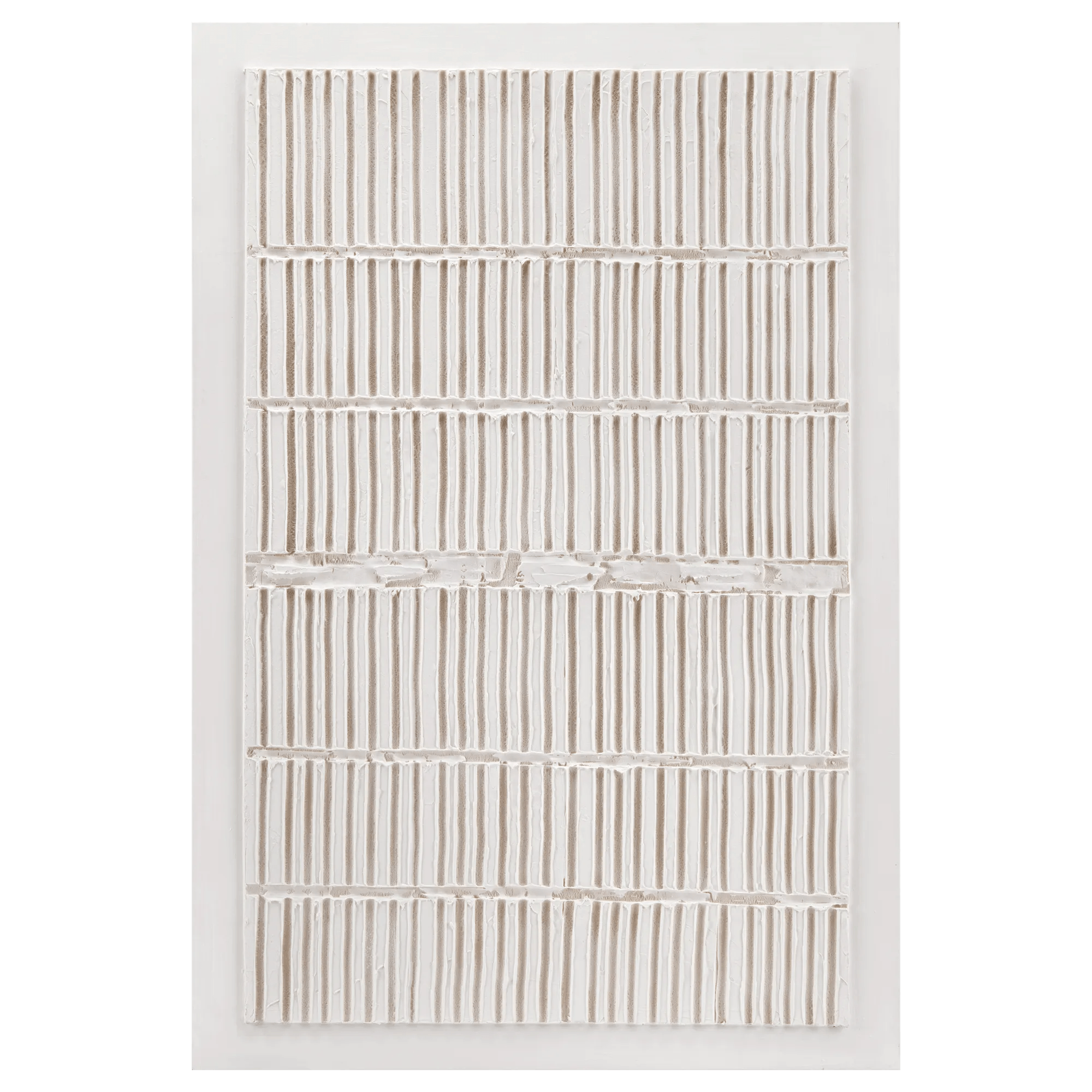 White Textured Abstract Canvas