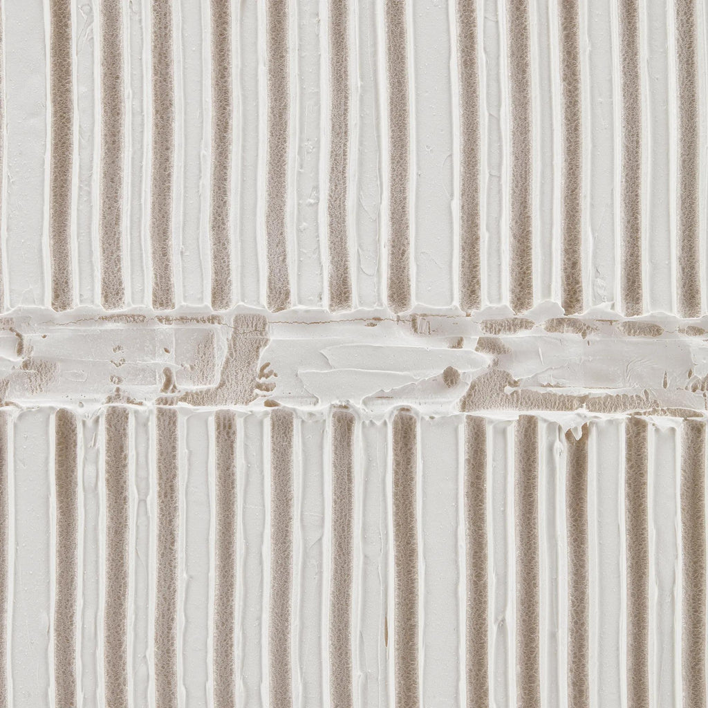 White Textured Abstract Canvas