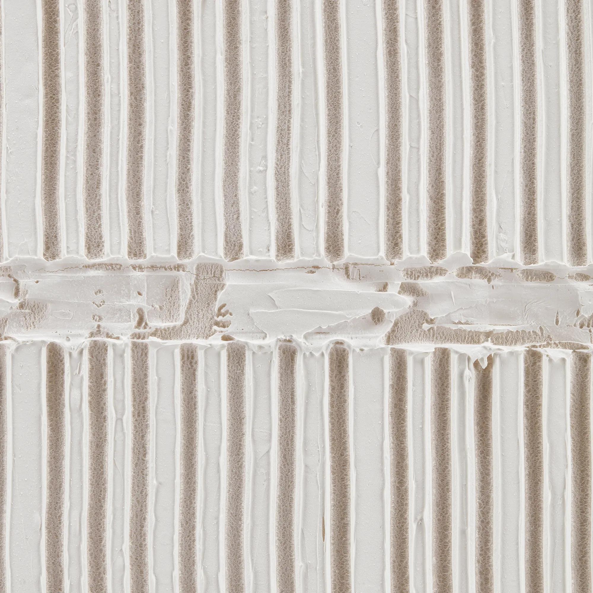 White Textured Abstract Canvas