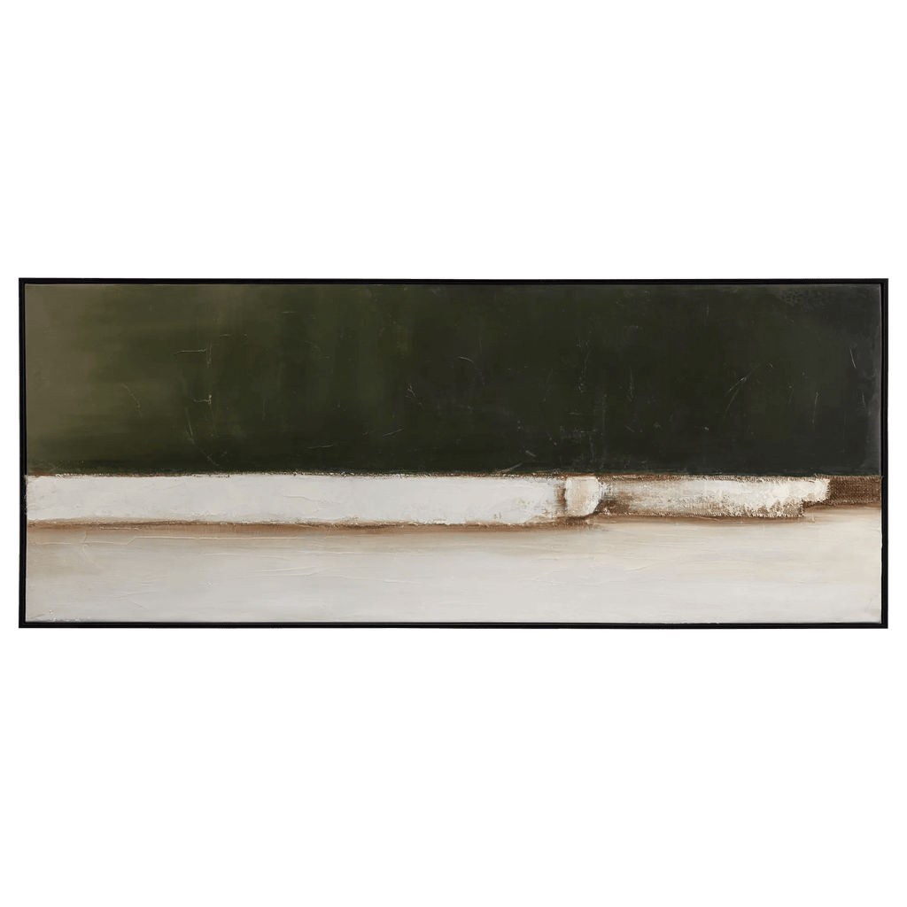 Green Abstract Framed Art