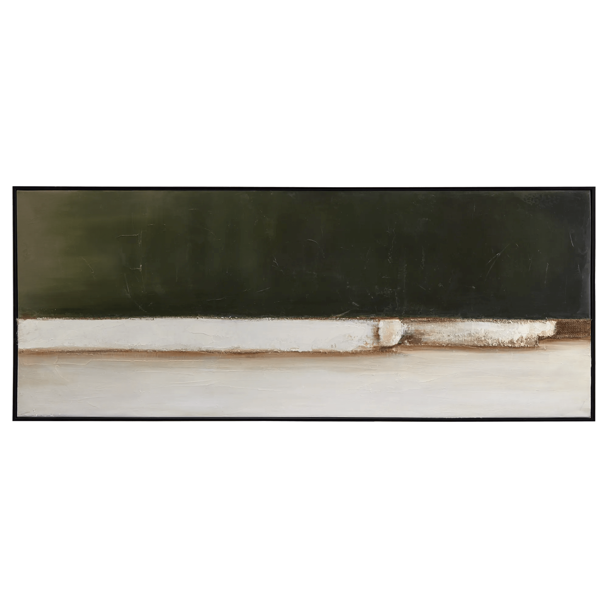 Green Abstract Framed Art