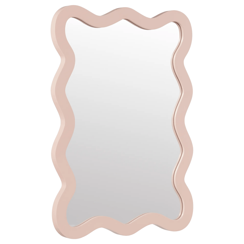 Pink Wavy Mirror