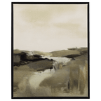 River Landscape Framed Art