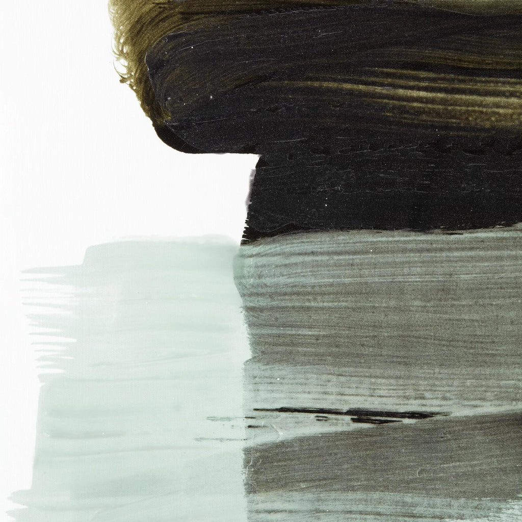 Gel-Embellished Minimalist Green Canvas