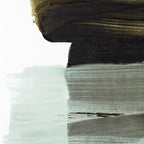 Gel-Embellished Minimalist Green Canvas