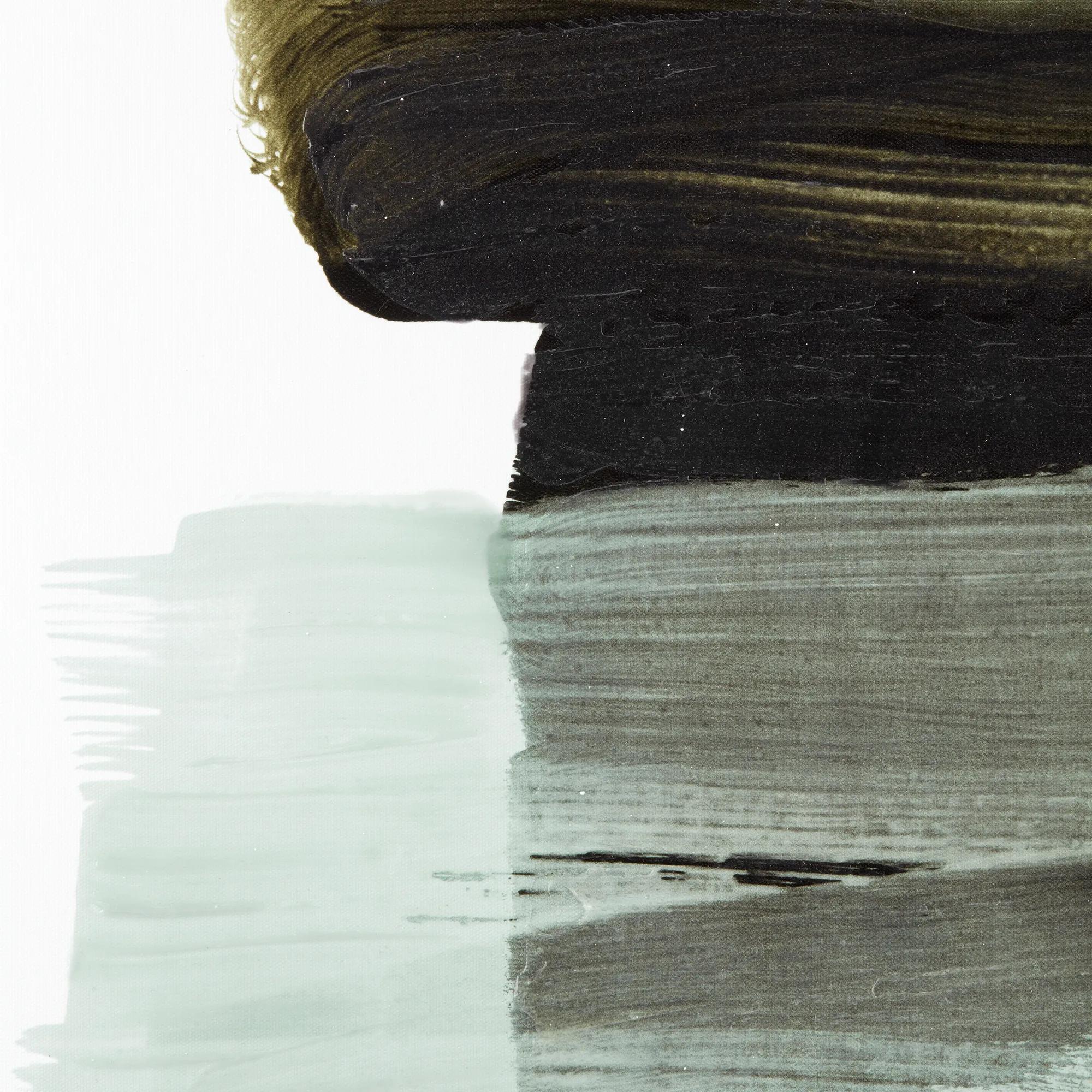 Gel-Embellished Minimalist Green Canvas