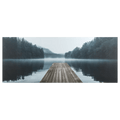 Dock on Lake Printed Canvas