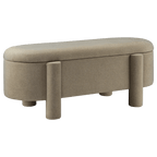 Fabric Ottoman with Storage