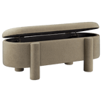 Fabric Ottoman with Storage