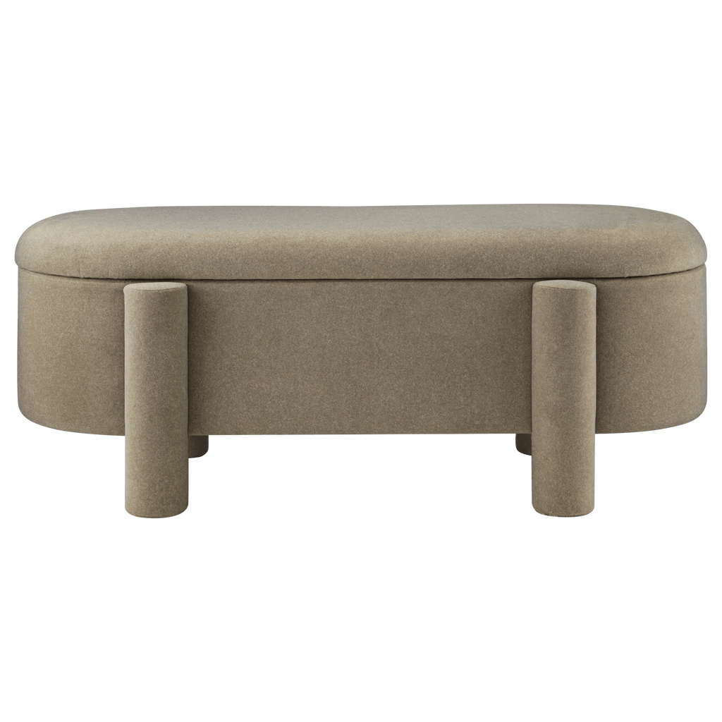 Fabric Ottoman with Storage