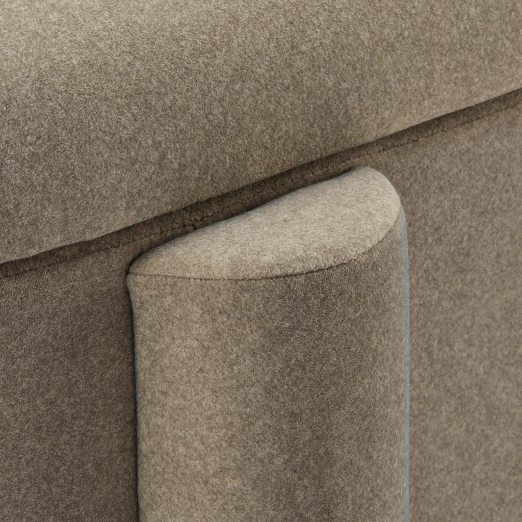 Fabric Ottoman with Storage