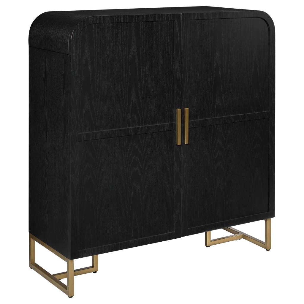 Wood and Gold Buffet