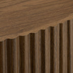 Walnut Side Table with Hidden Storage