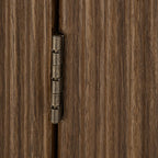 Walnut Side Table with Hidden Storage