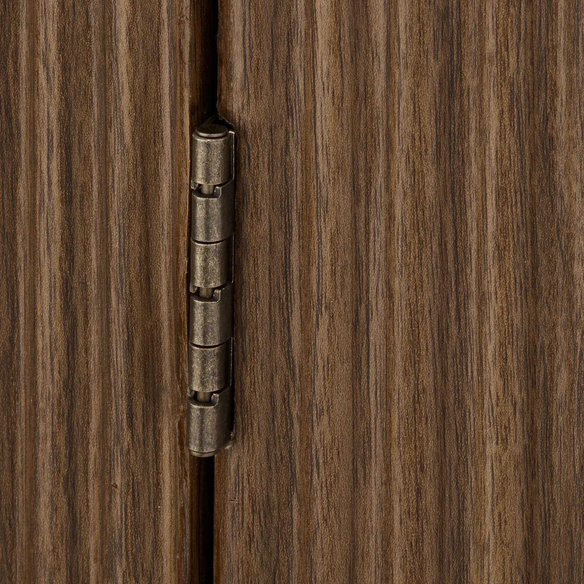 Walnut Side Table with Hidden Storage