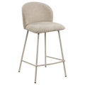 Fabric and Metal Bar Stool