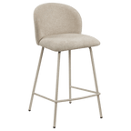 Fabric and Metal Bar Stool