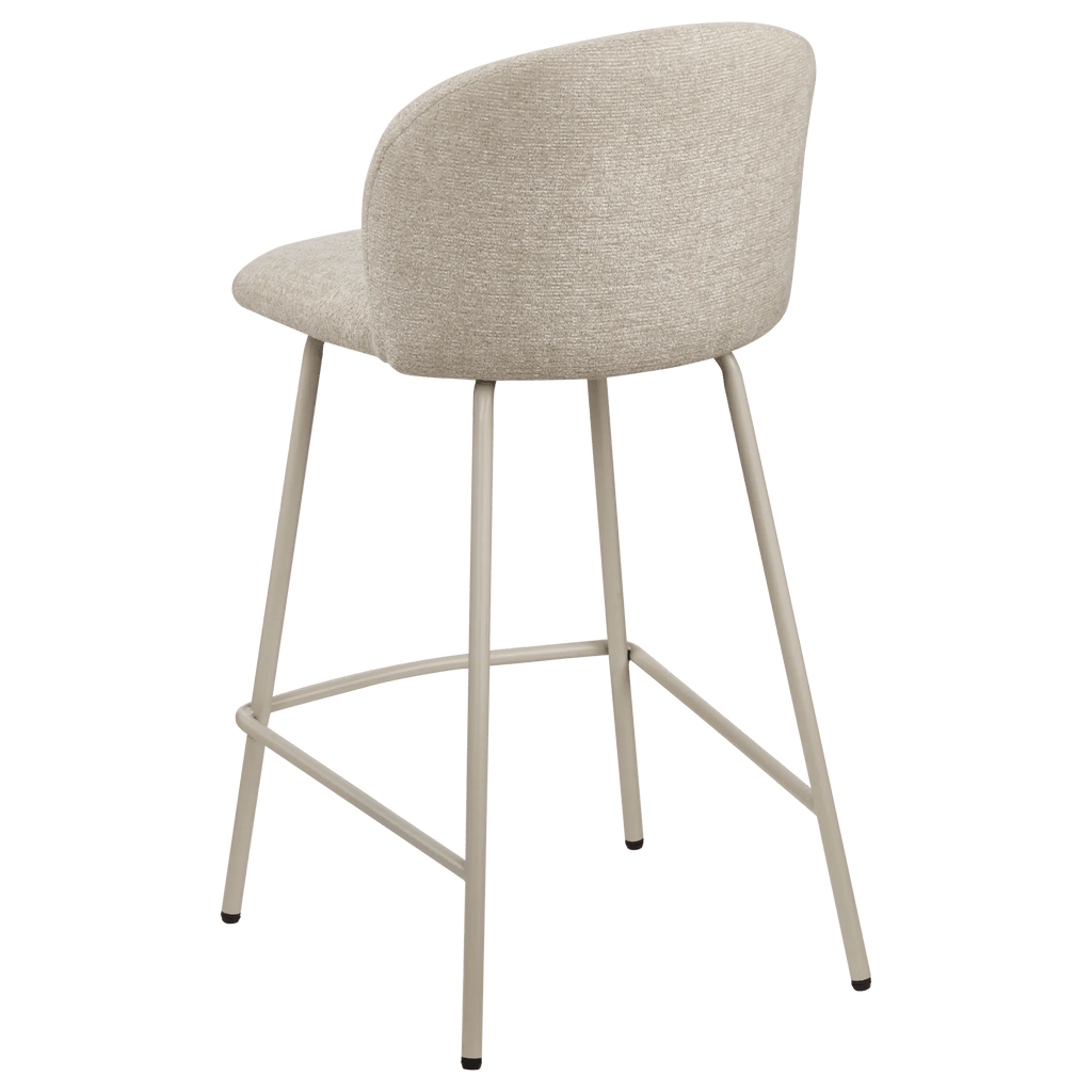 Fabric and Metal Bar Stool