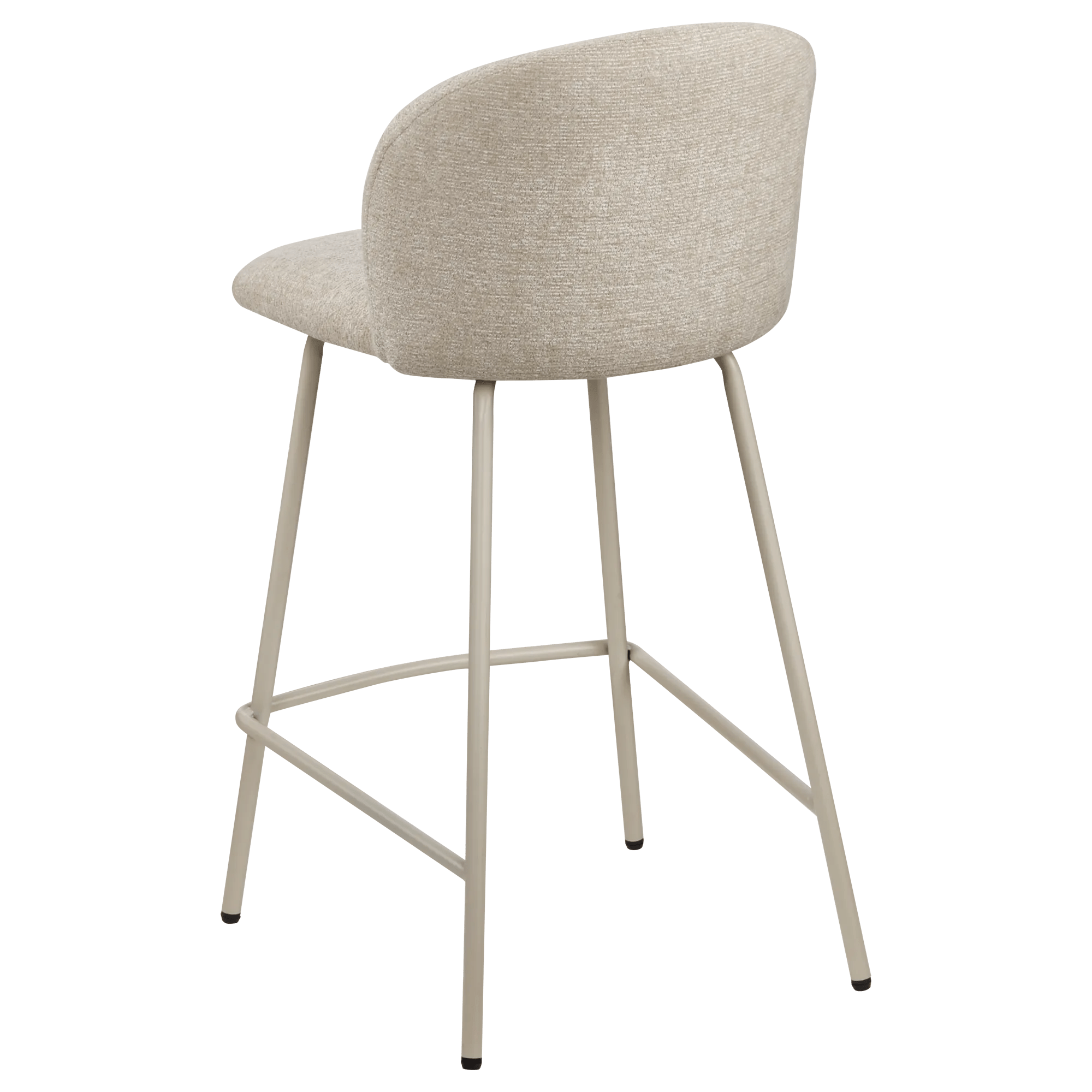 Fabric and Metal Bar Stool