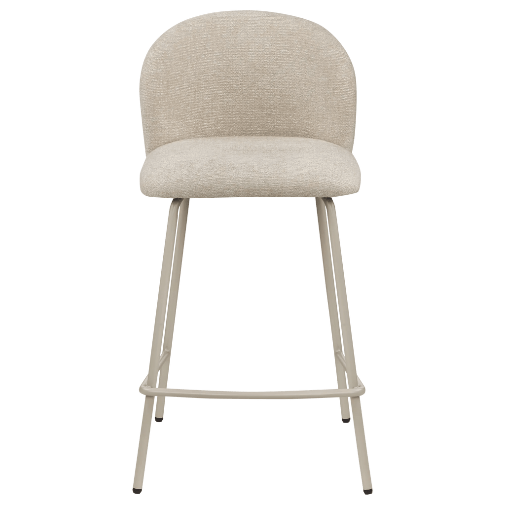Fabric and Metal Bar Stool