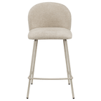 Fabric and Metal Bar Stool