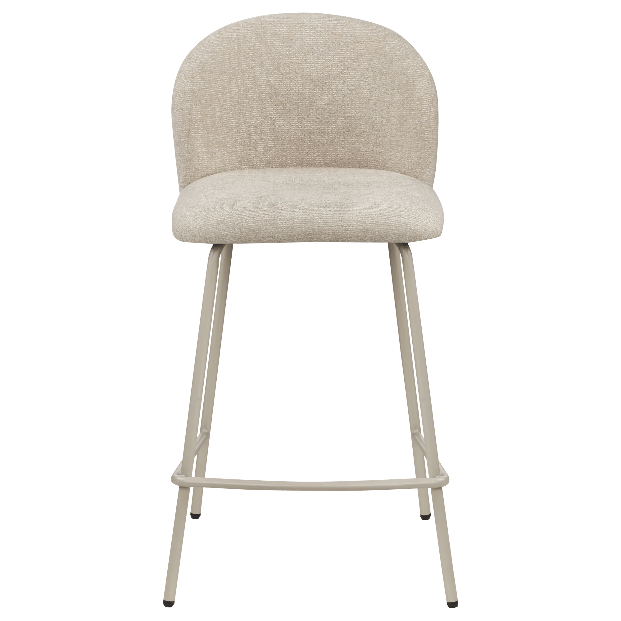 Fabric and Metal Bar Stool
