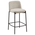 Fabric and Metal Bar Stool