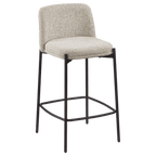 Fabric and Metal Bar Stool