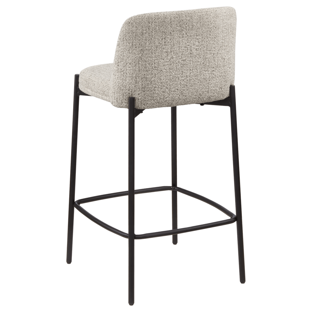 Fabric and Metal Bar Stool