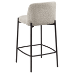 Fabric and Metal Bar Stool