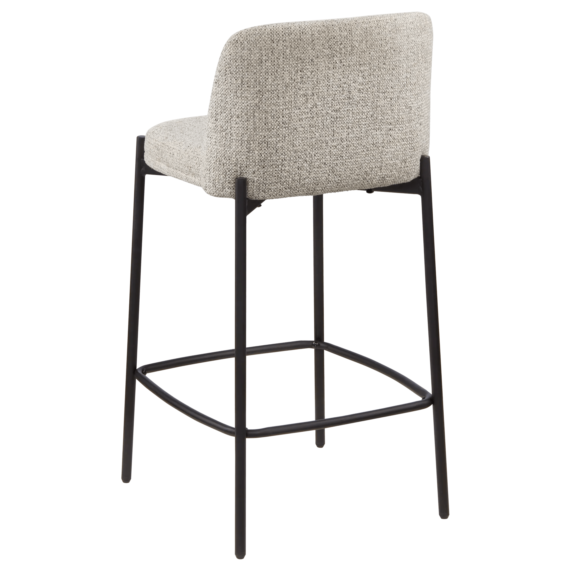 Fabric and Metal Bar Stool