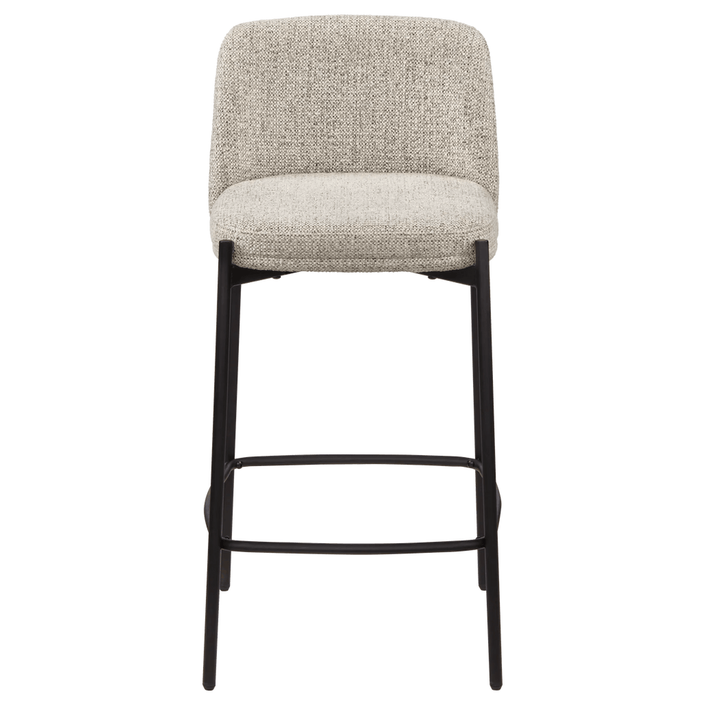 Fabric and Metal Bar Stool