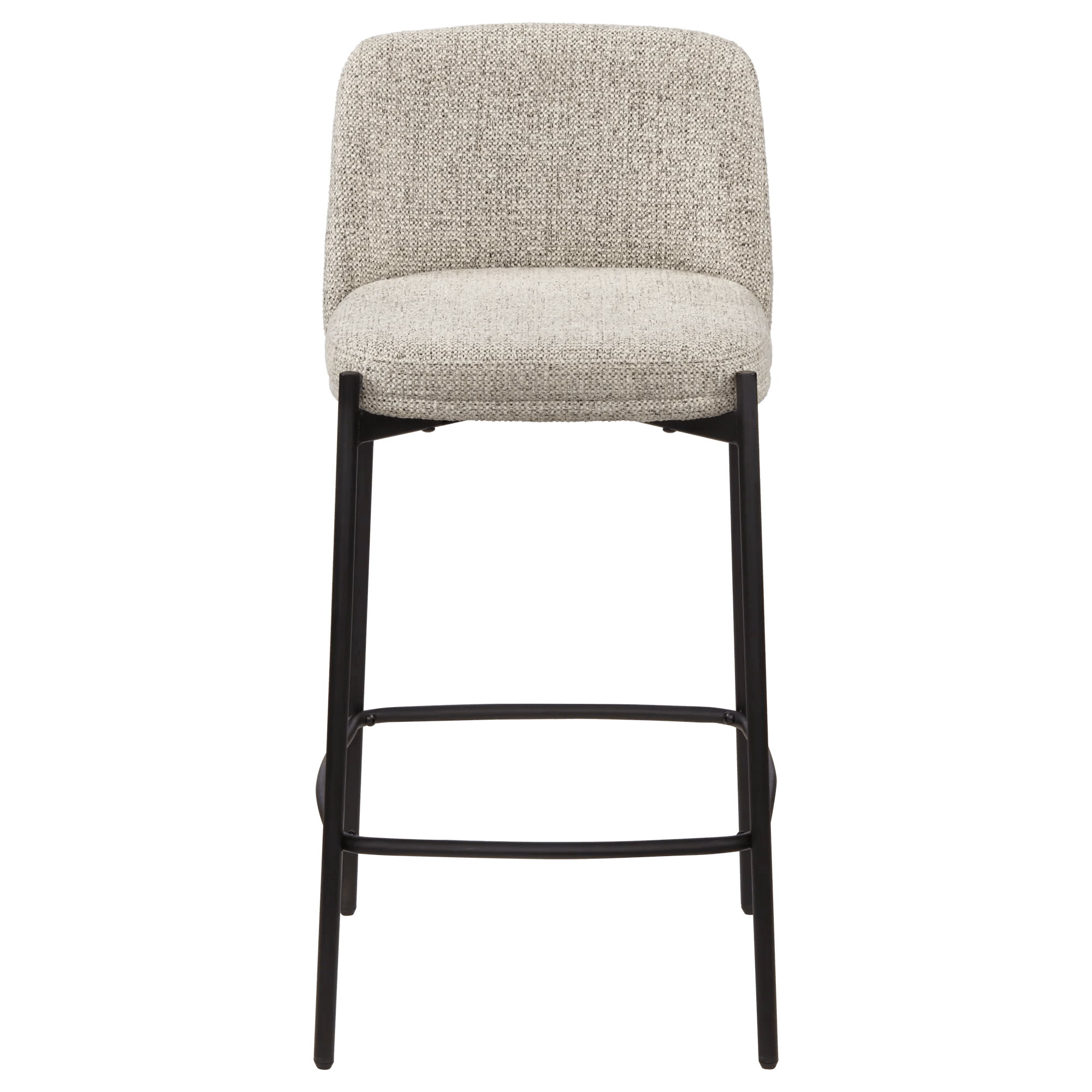 Fabric and Metal Bar Stool