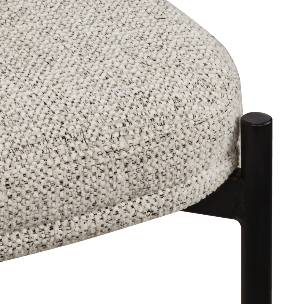 Fabric and Metal Bar Stool