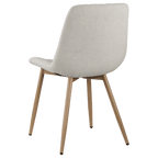 Fabric and Metal Dining Chair