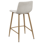Chita Fabric and Metal Bar Stool