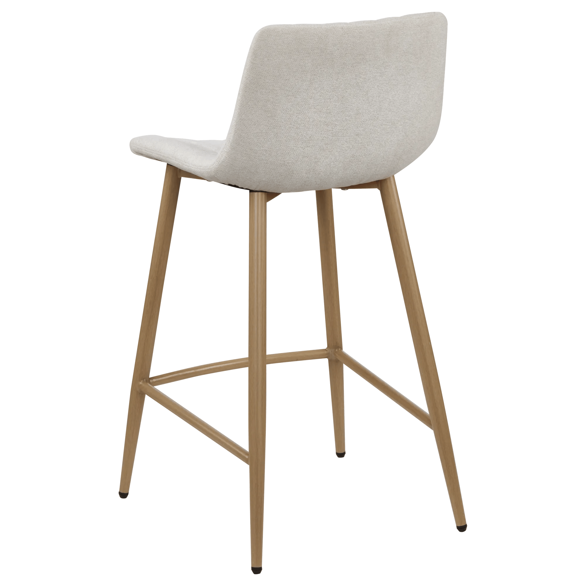 Chita Fabric and Metal Bar Stool