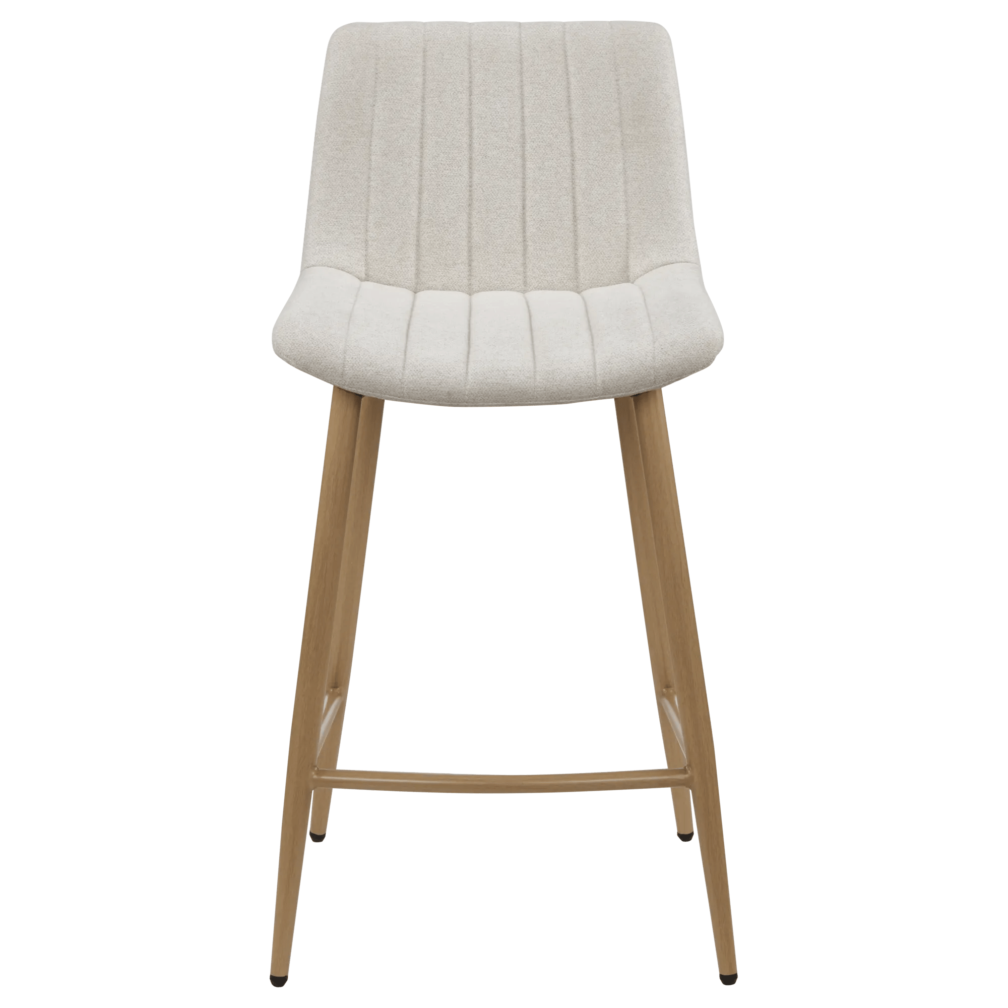 Chita Fabric and Metal Bar Stool