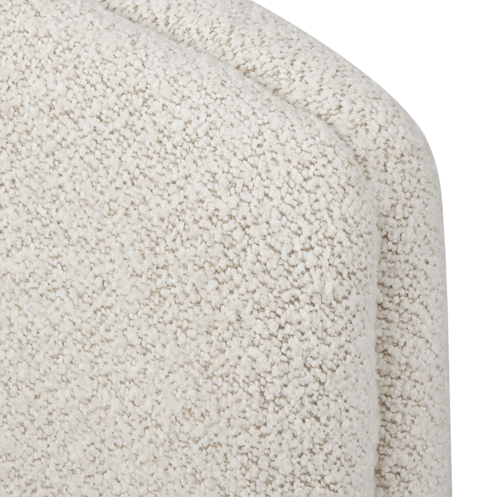 Fabric and wood accent chair