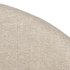 Beige Fabric and Metal Dining Chair