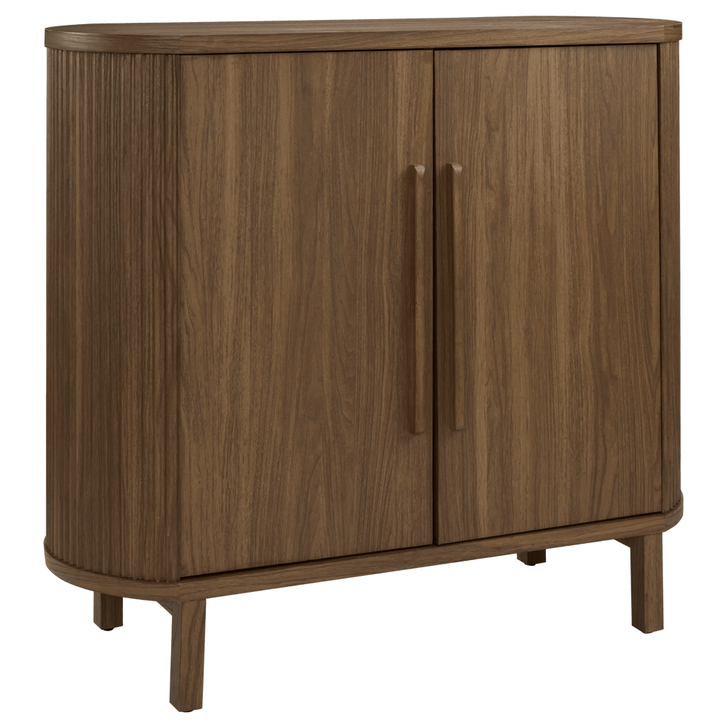 Walnut Veneer Buffet With Two Doors