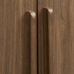 Walnut Veneer Buffet With Two Doors