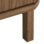 Walnut Veneer Buffet With Two Doors