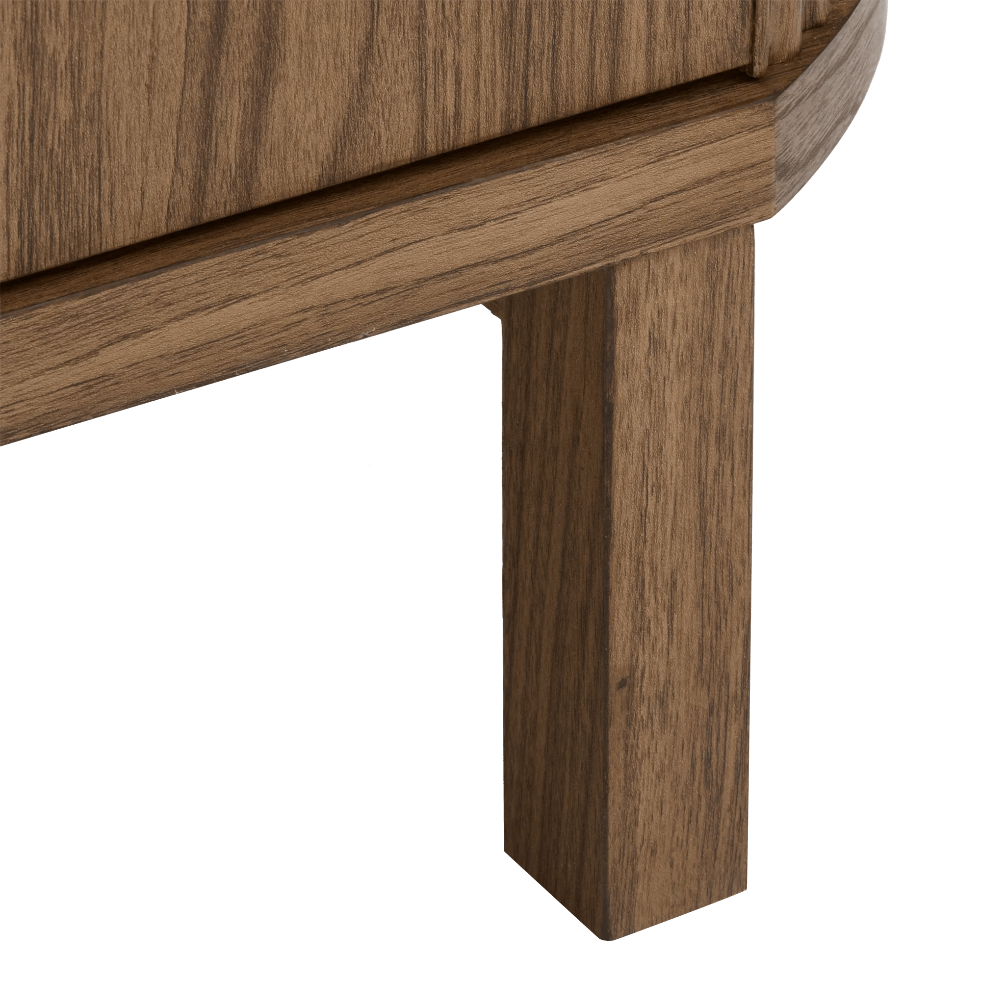 Walnut Veneer Buffet With Two Doors