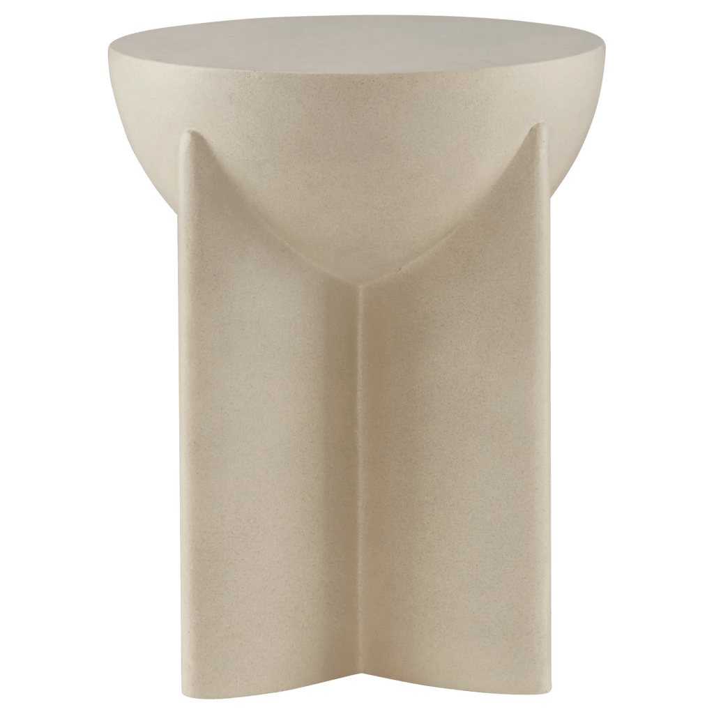 Concrete-Look Side Table