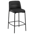 Faux Leather and Metal Bar Stool