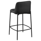 Faux Leather and Metal Bar Stool